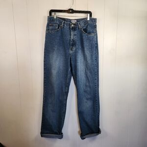 Vintage Y2K 90s Request Straight Leg Jeans Pants Light Wash High Rise Mens 32x32
